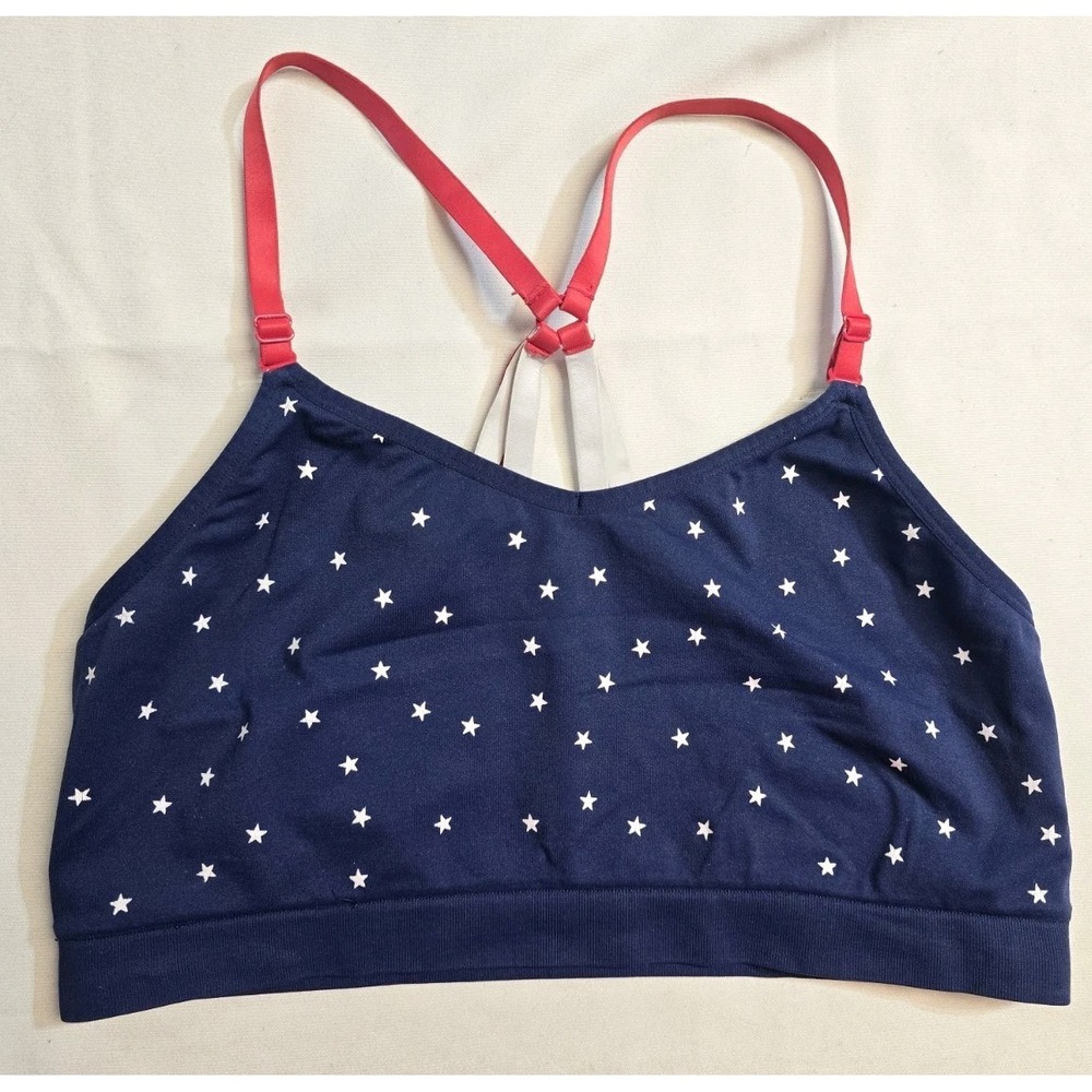 Cacique Bralette 18-20 Navy Blue Stars Wireless